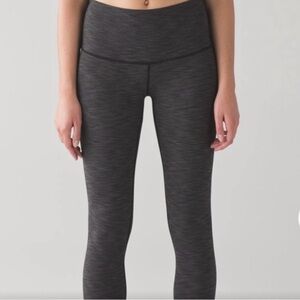 Lululemon Wonder Under Full On Luxtreme Full Lngth Leggings Sz 4 Heathered Black